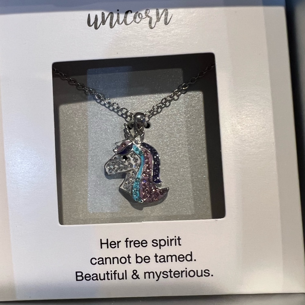NWT in box super cute Unicorn necklace.